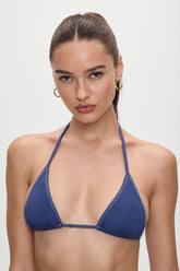 x BELLA HADID Nick Triangle Bikini Top - Summer Denim Frankies Bikinis Sale