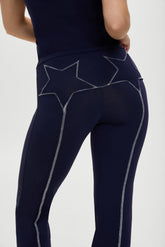 x BELLA HADID Dreamer Flare Pants - Lone Star Blue Frankies Bikinis Discount