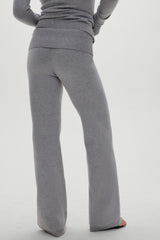 Dawson Knit Fold Over Pants - Cloud Cover Frankies Bikinis Outlet