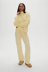 Dawson Knit Fold Over Pants - Vanilla Sugar Frankies Bikinis Sale