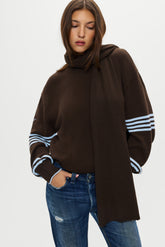 Snug Knit Scarf - Chocolate Brown Frankies Bikinis Online Shop