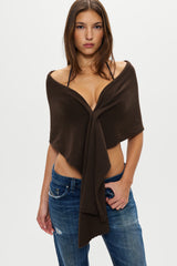 Snug Knit Scarf - Chocolate Brown Frankies Bikinis Online Shop