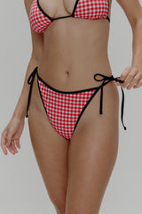 Romeo Cheeky String Bikini Bottom - Cherry Picnic Frankies Bikinis Sale