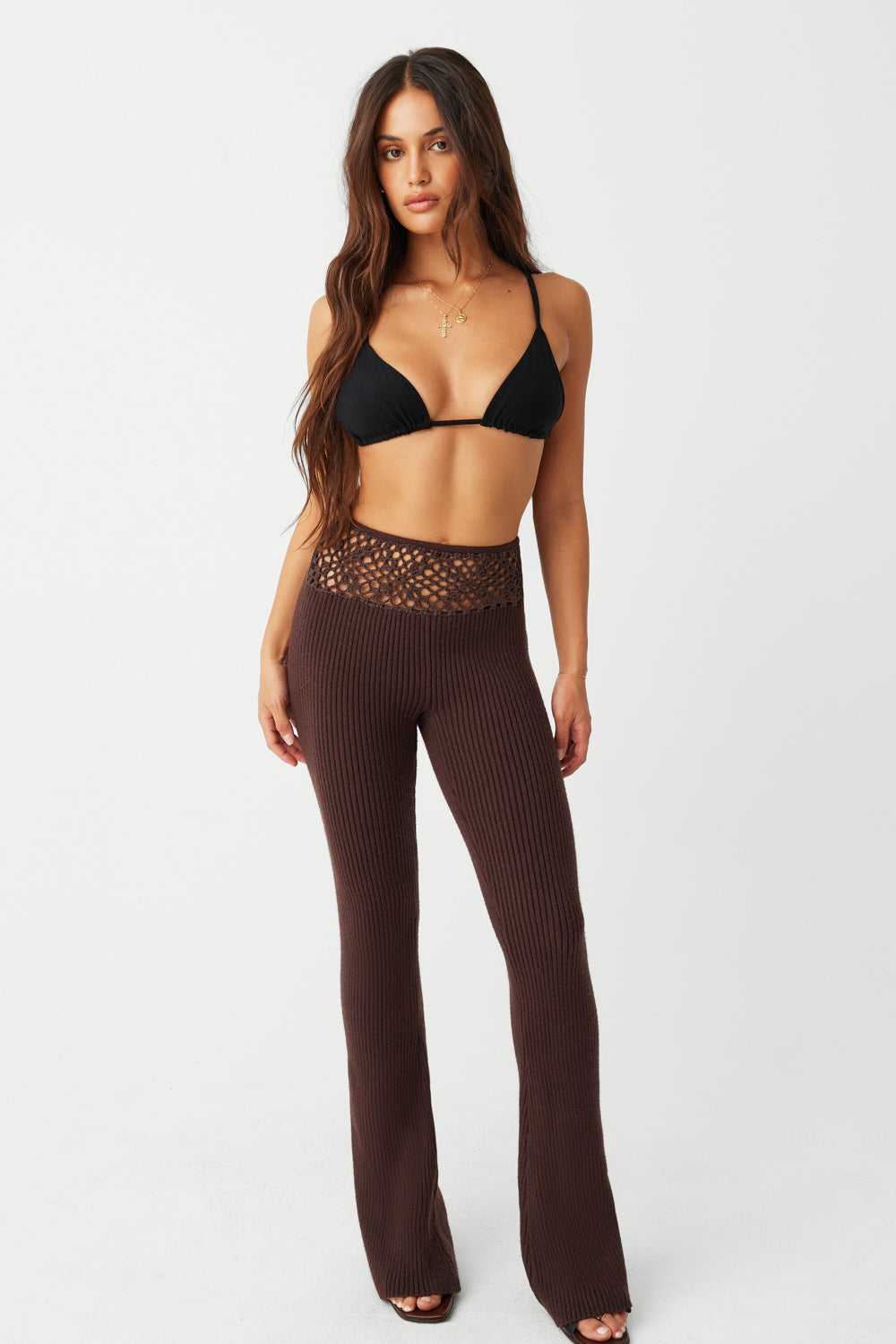 Heaven Ribbed Cloud Knit Pant - Bourbon Frankies Bikinis Online Shop