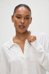 Rory Long Sleeve Sleep Shirt - Seashell Frankies Bikinis Online Shop
