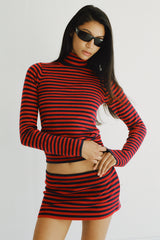 Milo Knit Turtleneck Sweater - Sunday Stripe Frankies Bikinis Sale