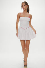 Coast Cotton Mini Dress - Red Dot Frankies Bikinis Outlet