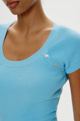 Haze Knit Mini Dress - Blue Vanilla Frankies Bikinis Online Shop