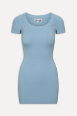 Haze Knit Mini Dress - Blue Vanilla Frankies Bikinis Online Shop