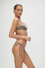 Mackenzie Cheeky String Bikini Bottom - Baby Leopard Frankies Bikinis For Sale