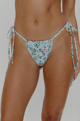 Tidal Micro String Bikini Bottom - Pastel Peony Frankies Bikinis Discount