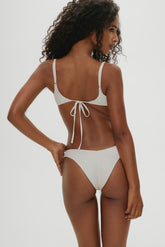 x Khy Enzo Cheeky Bikini Bottom - Pearl Dot Frankies Bikinis Online