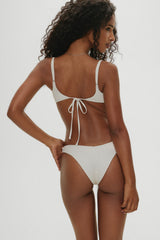 x Khy Enzo Cheeky Bikini Bottom - Pearl Dot Frankies Bikinis Online