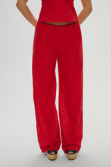 Princess Eyelet Pants - Red Rose Frankies Bikinis Online Shop