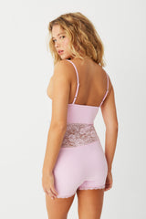 Whisper Lace Bodysuit - French Rose Frankies Bikinis Outlet