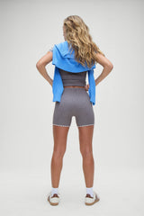 Ariel Knit Shorts - Rain Cloud Frankies Bikinis Online