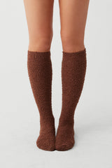 Cuddle Fuzzy High Socks - Chocolate Lily Frankies Bikinis Online