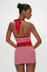 Marialla Knit Mini Skort - South Hampton Stripe Frankies Bikinis For Sale