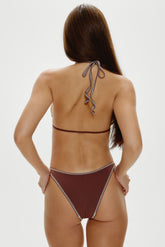 Harper Cheeky Bikini Bottom - Brown Sugar Frankies Bikinis Outlet