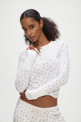 Nate Long Sleeve Thermal Shirt - Picnic Blanket Frankies Bikinis Outlet