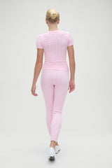 Bodin High Waisted Leggings - Cozy Pink Frankies Bikinis Sale