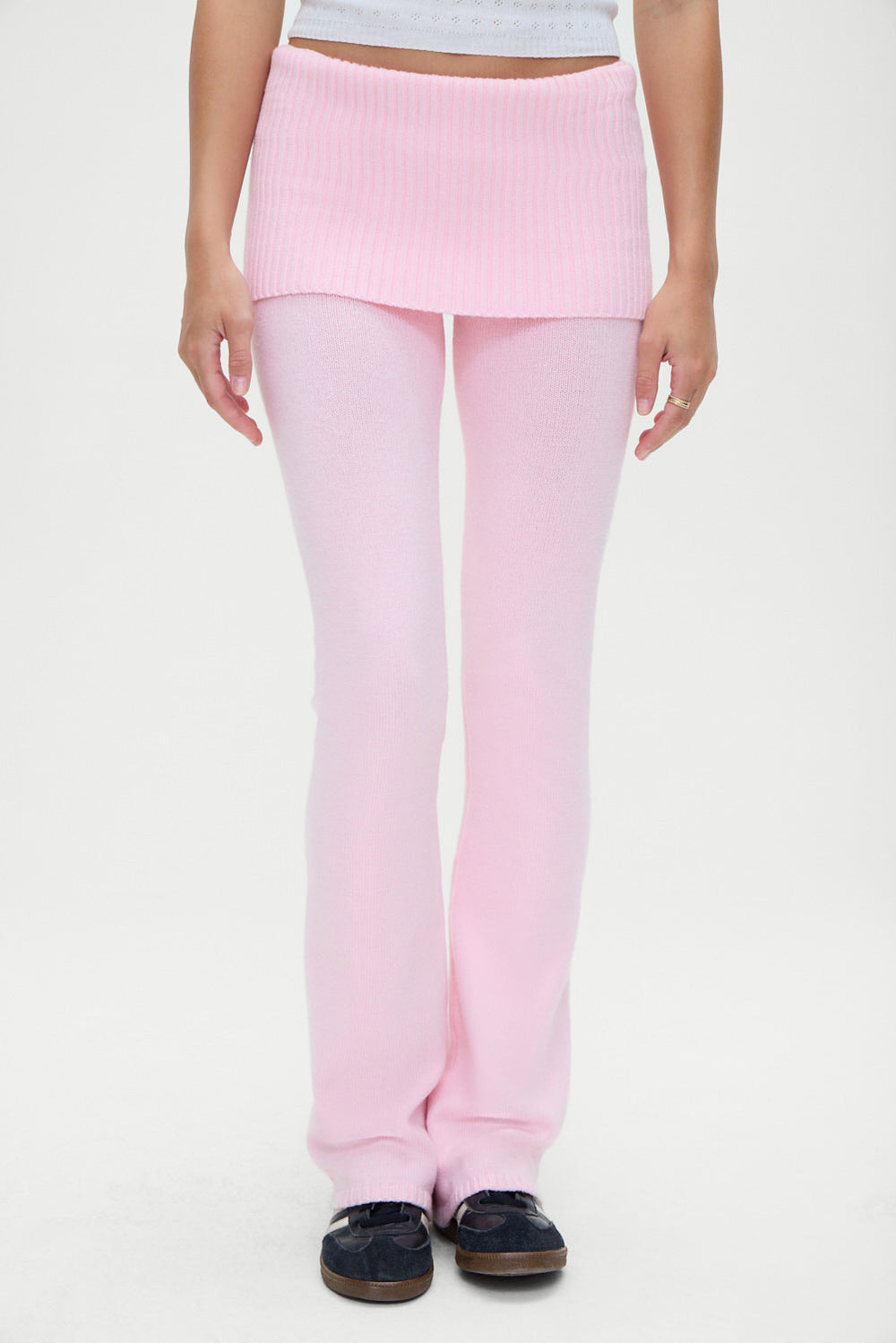Aimee Knit Pants - Cozy Pink Frankies Bikinis Online