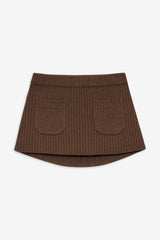 Ashton Knit Mini Skort - Maple Frankies Bikinis Online Shop