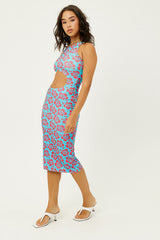 Twelve Terry High Neck Dress - Blue Magic Frankies Bikinis For Sale
