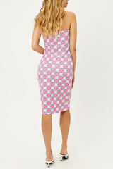 Hope Strapless Terry Dress - Pink Daisy Frankies Bikinis For Sale