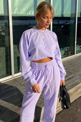 Frank Oversized Sweatpants - Lilac Frankies Bikinis Discount