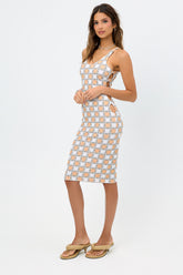 Sterling Terry Midi Dress - Nude Daisy Frankies Bikinis Online Shop