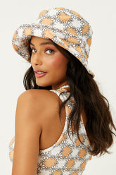 Jax Terry Floral Bucket Hat - Nude Daisy Frankies Bikinis Outlet