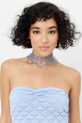 Ocean Drip Necklace - Baby Blue Frankies Bikinis Sale