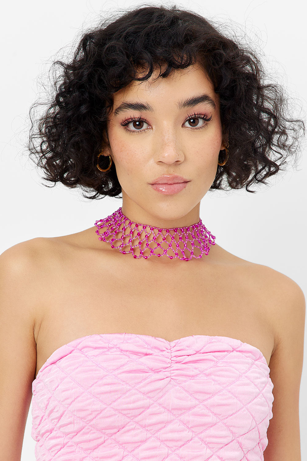 Ocean Drip Necklace - Baby Pink Frankies Bikinis Online Shop