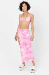 Stacey Terry Maxi Skirt - Distorted Pink Dye Frankies Bikinis Online Shop