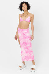 Stacey Terry Maxi Skirt - Distorted Pink Dye Frankies Bikinis Online Shop