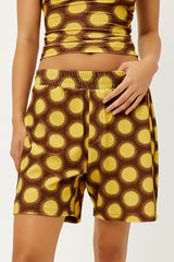 Fifi Terry High Waist Shorts - Golden Frankies Bikinis Outlet