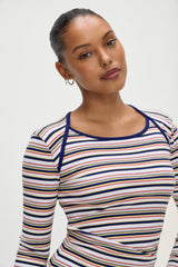Chelsea Long Sleeve Mini Dress - Love Stripe Frankies Bikinis Online