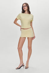 Ash Knit Mini Skort - Buttercup Frankies Bikinis Online Shop