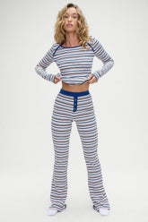Blair Striped Cotton Pants - Love Stripe Frankies Bikinis Outlet