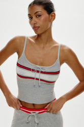 Barrymore Knit Tank Top - Mochi Stripe Frankies Bikinis Outlet