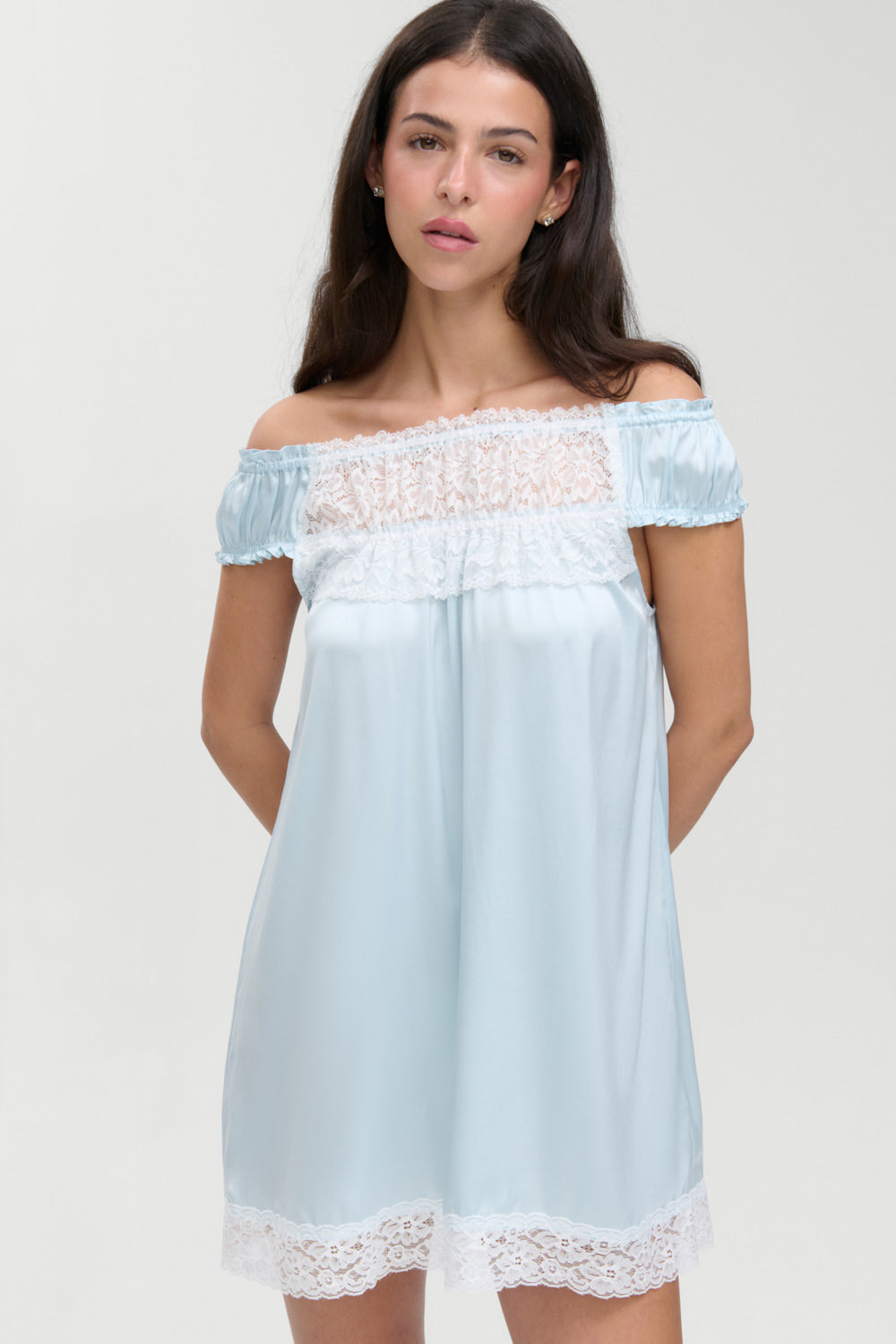 Carlisle Silk Babydoll Dress - Beach Club Frankies Bikinis Discount