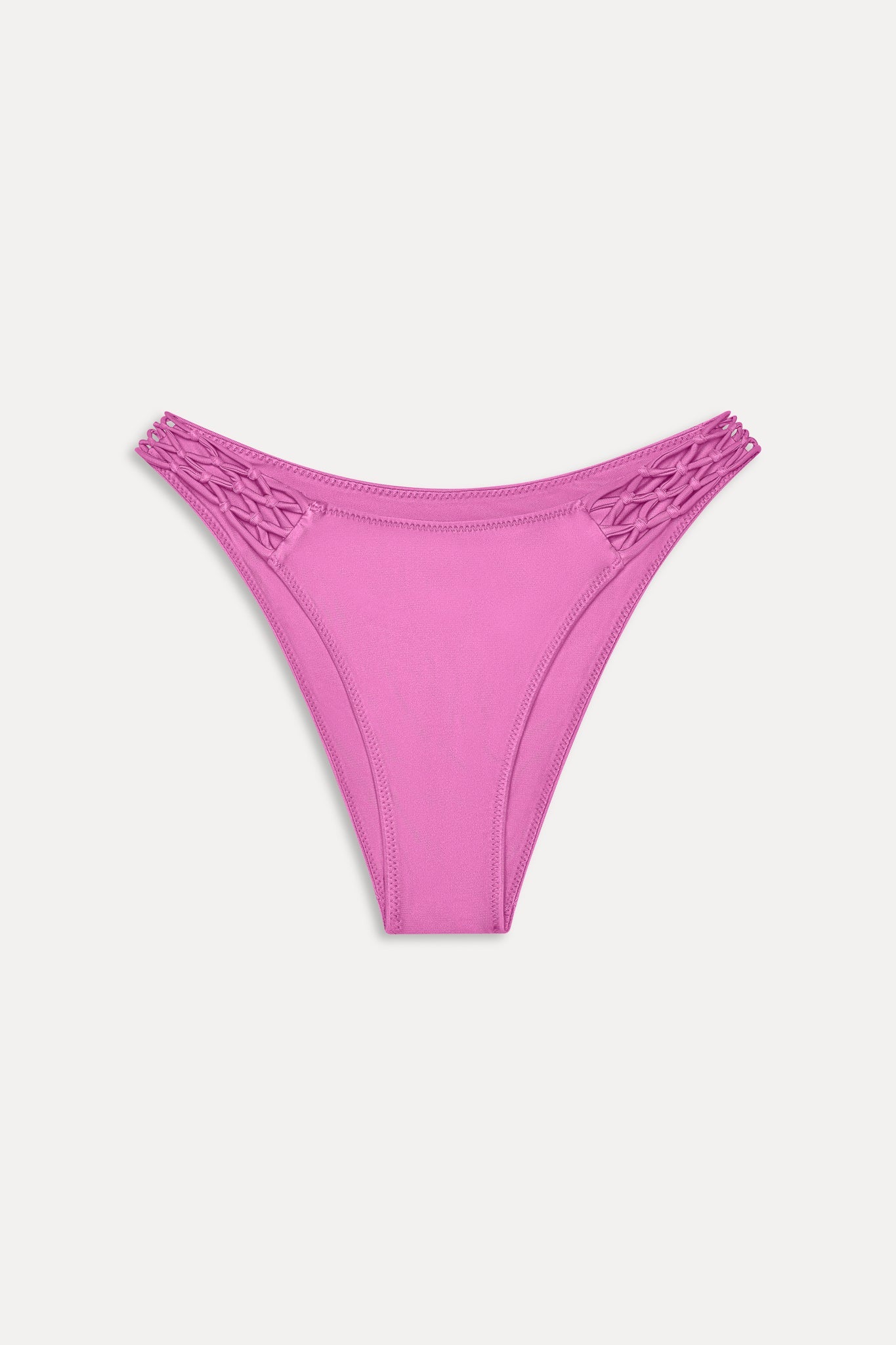 Dove Satin Bikini Bottom - Capri Pink Frankies Bikinis Discount
