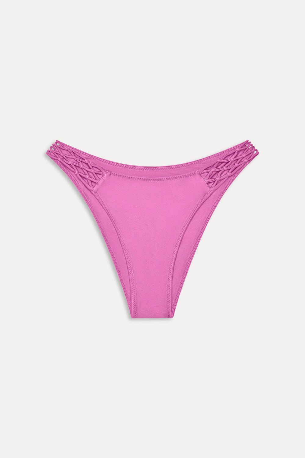 Dove Satin Bikini Bottom - Capri Pink Frankies Bikinis Discount
