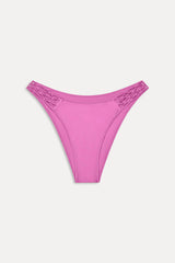 Dove Satin Bikini Bottom - Capri Pink Frankies Bikinis Discount