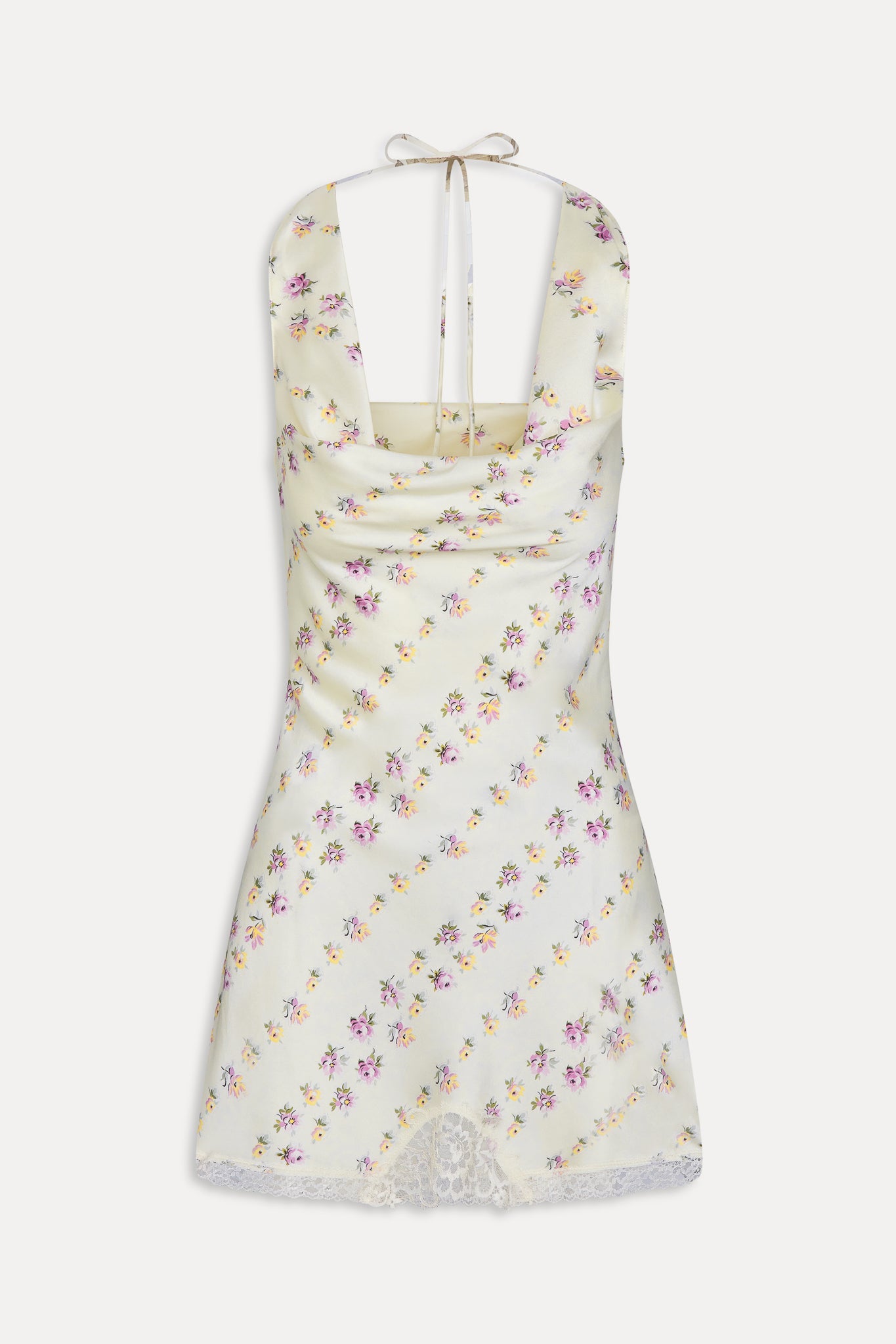 Chloe Silk Mini Dress - Chateau Floral Frankies Bikinis Sale