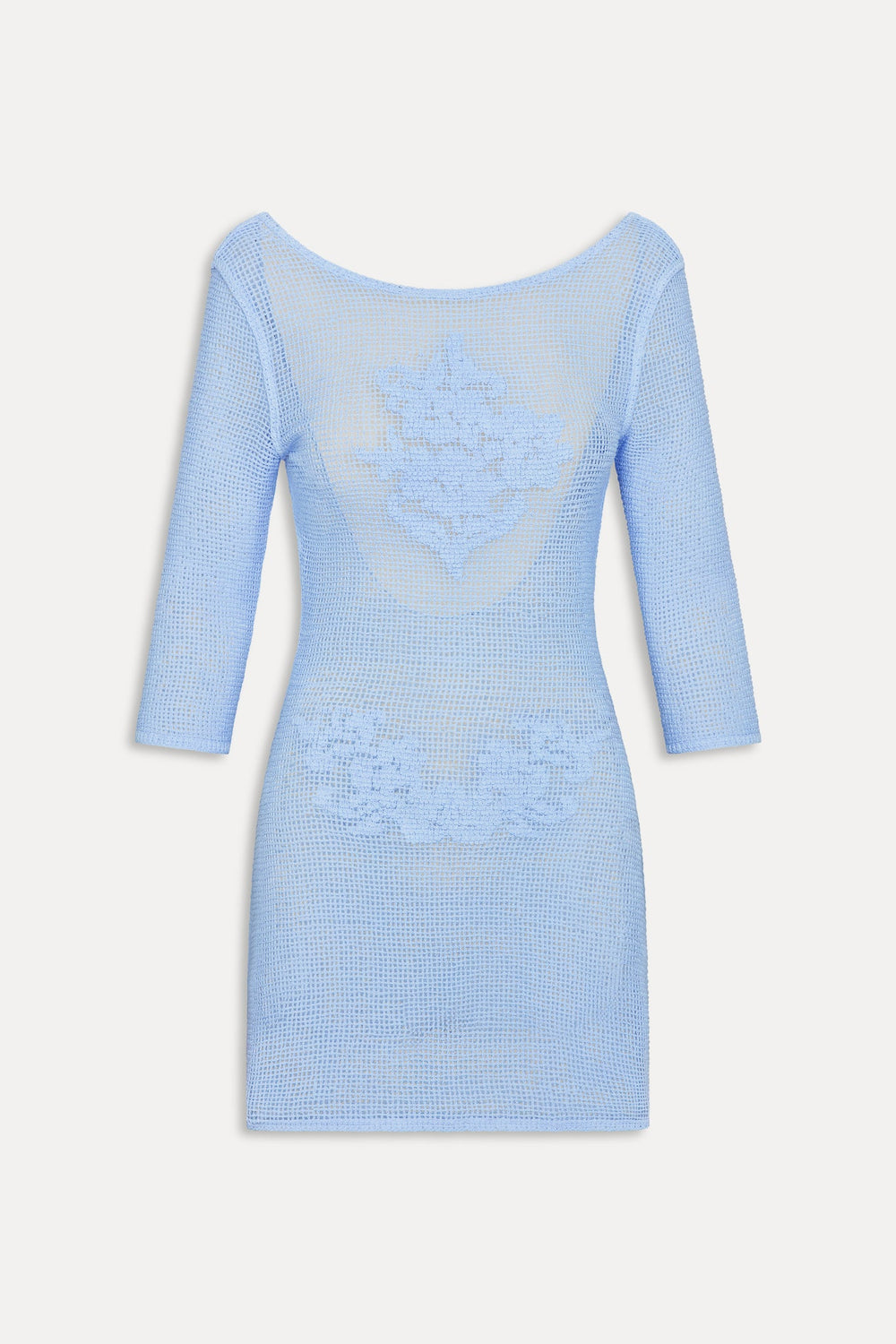 Le Jardin Crochet Mini Dress - Blue Jay Frankies Bikinis Online