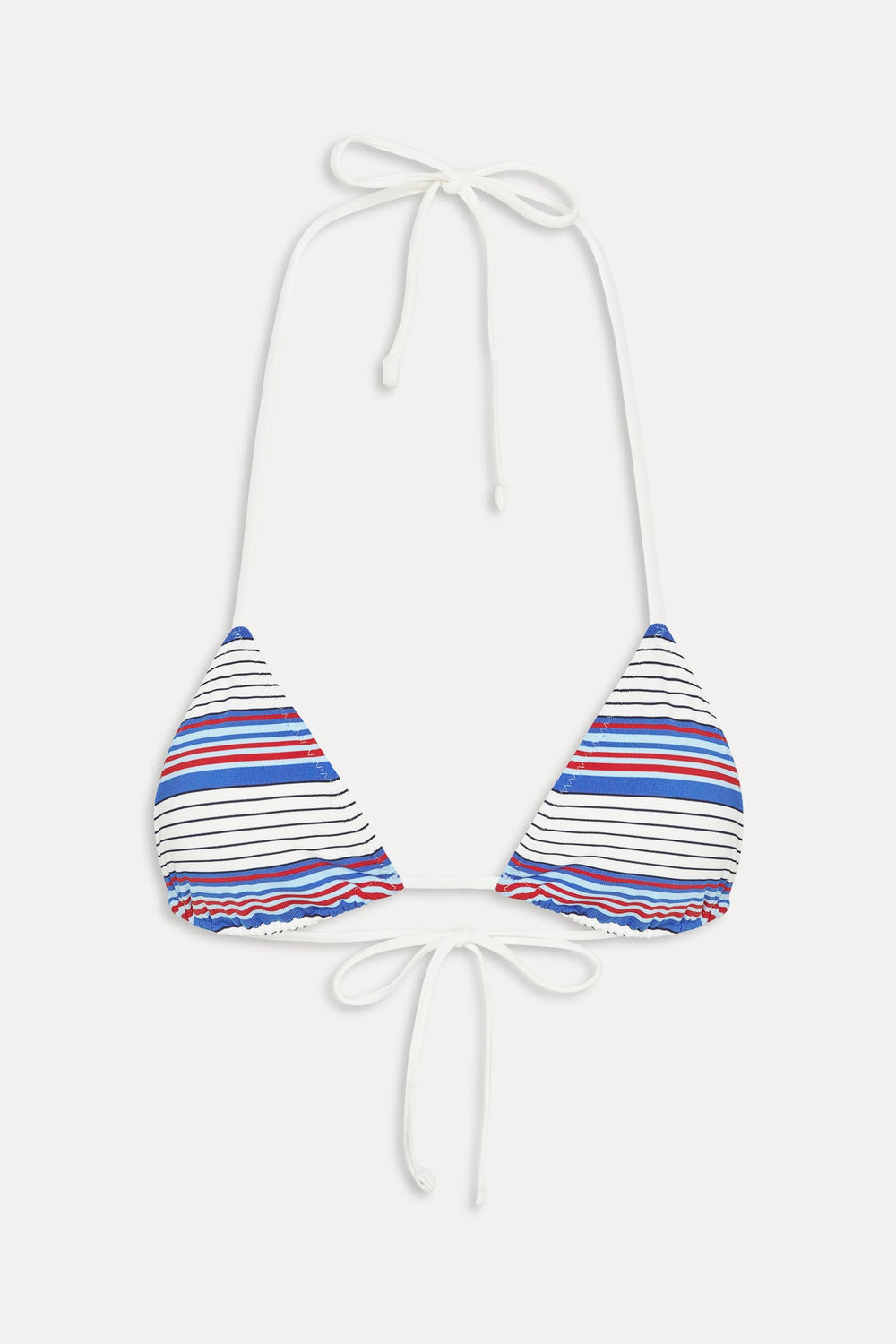 Nick Striped Triangle Bikini Top - St. Tropez Stripe Frankies Bikinis Online Shop