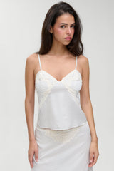 Laura Silk Camisole - French Pearl Frankies Bikinis Sale