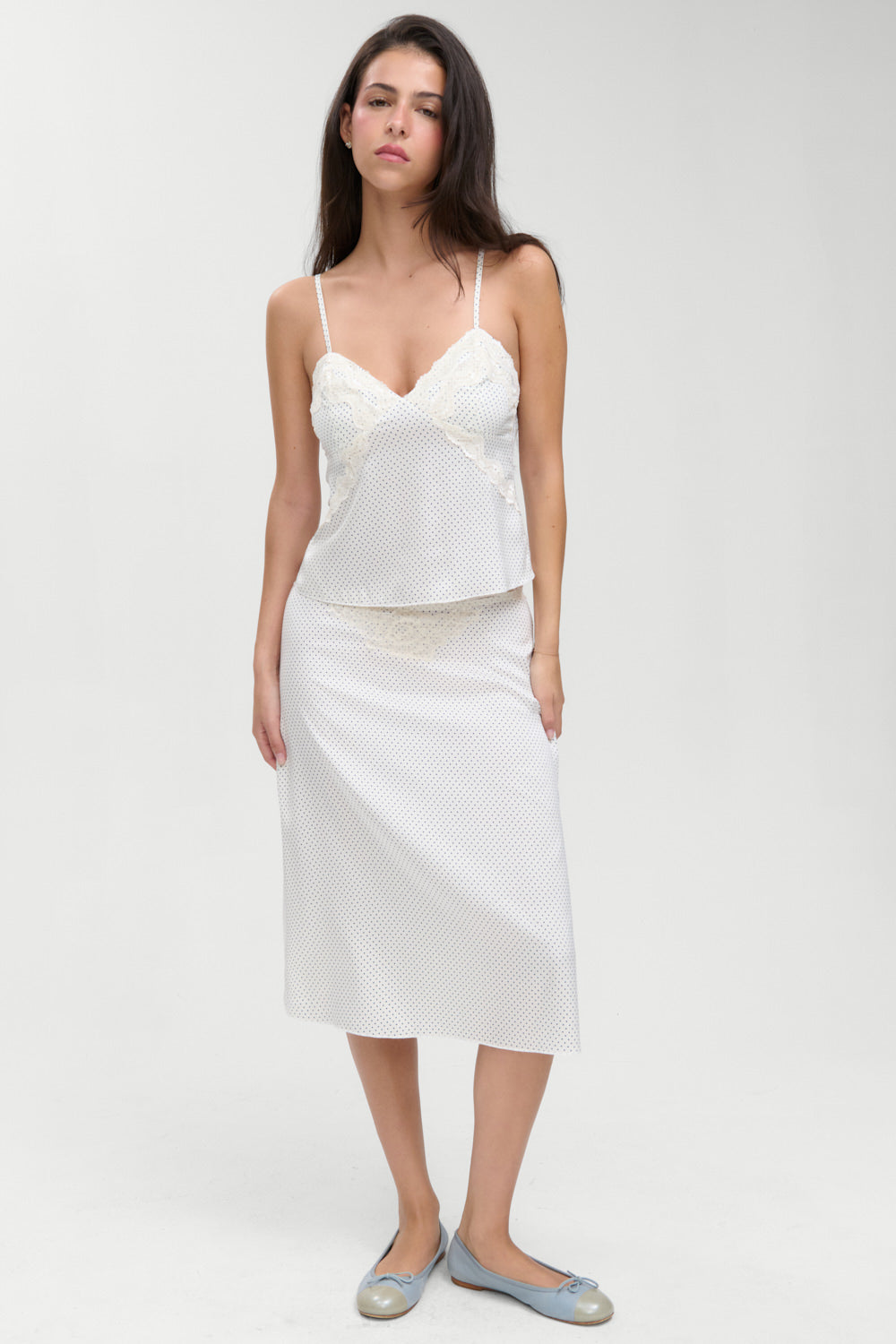 Laura Silk Camisole - French Pearl Frankies Bikinis Sale